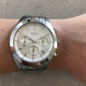 DKNY silver watch